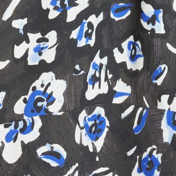 Tory Burch Puffed Sleeve Printed Tunic Dress Size L - Picture 4 of 9